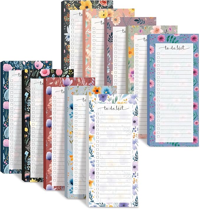 Censen 10 Pack 500 Sheets To Do List Notes Daily Checklist Notepads by Censen