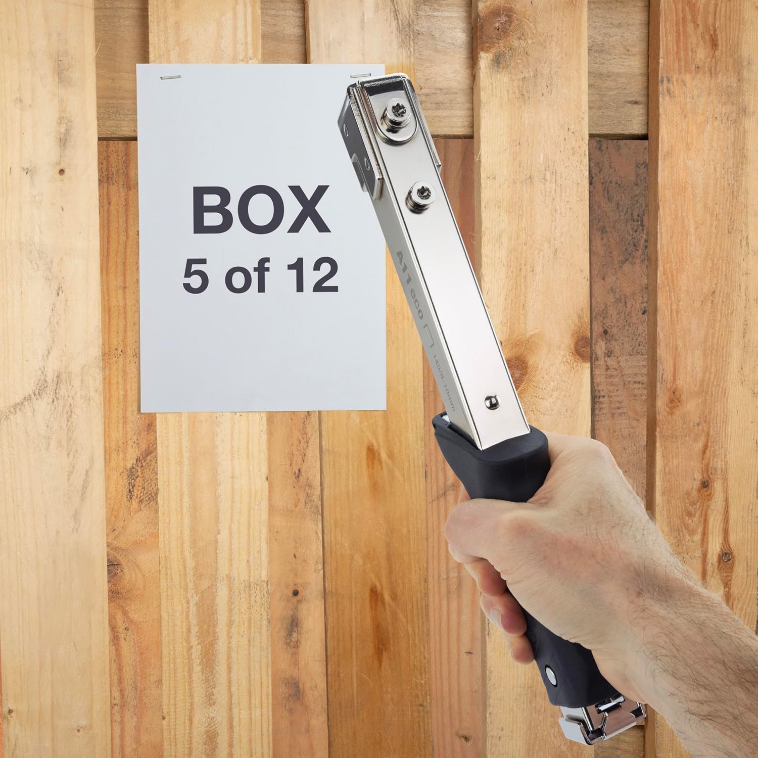 Tacwise 1185 ECO A11 Hammer Tacker with 75.000 Staples Type 140/10mm (T50). Uses Type 140 Staples (T50) , 6-10mm (1/4" - 3/8"). Manual Hammer Stapler Kit for Roofing, Insulation, Floor, Construction