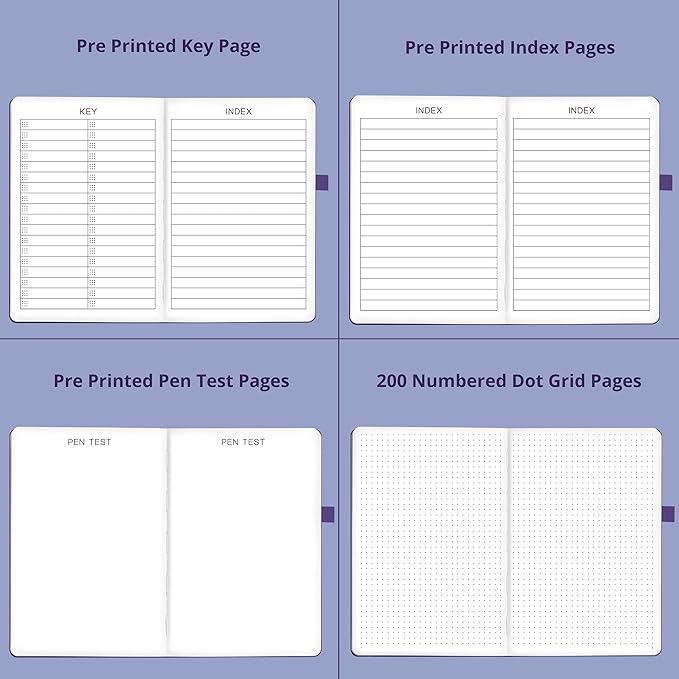 VIVID SCRIBBLES Dotted Journal – 140gsm Bleed Proof Thick White Paper – 200 - Image 7