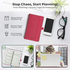 IN-LUXPRO Planner 2026 Daily Weekly and Monthly, 6.5"x3.75", 12 Months Spiral - Image 8