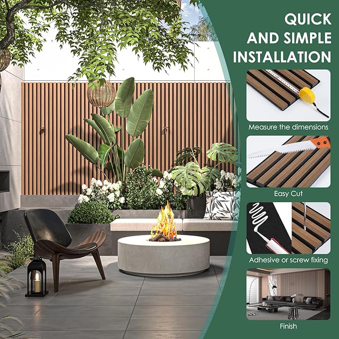 VallisCo 4-Piece Wood Slat Acoustic Panels - Image 6