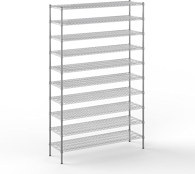 Regal Altair 18" Deep x 60" Wide x 96" Height Wire Shelving Kit | 10-Tier | NSF by Regal+Altair