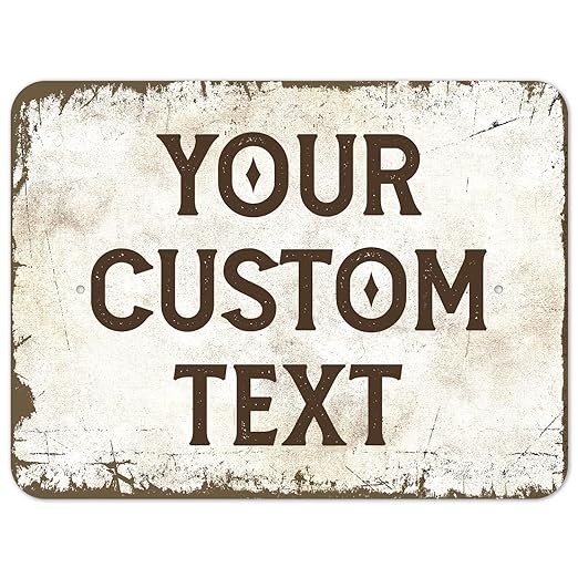 Rustic Custom Sign, Personalized Metal Signs, Gifts by SigoSigns