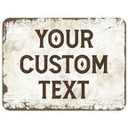 Rustic Custom Sign, Personalized Metal Signs, Gifts by SigoSigns