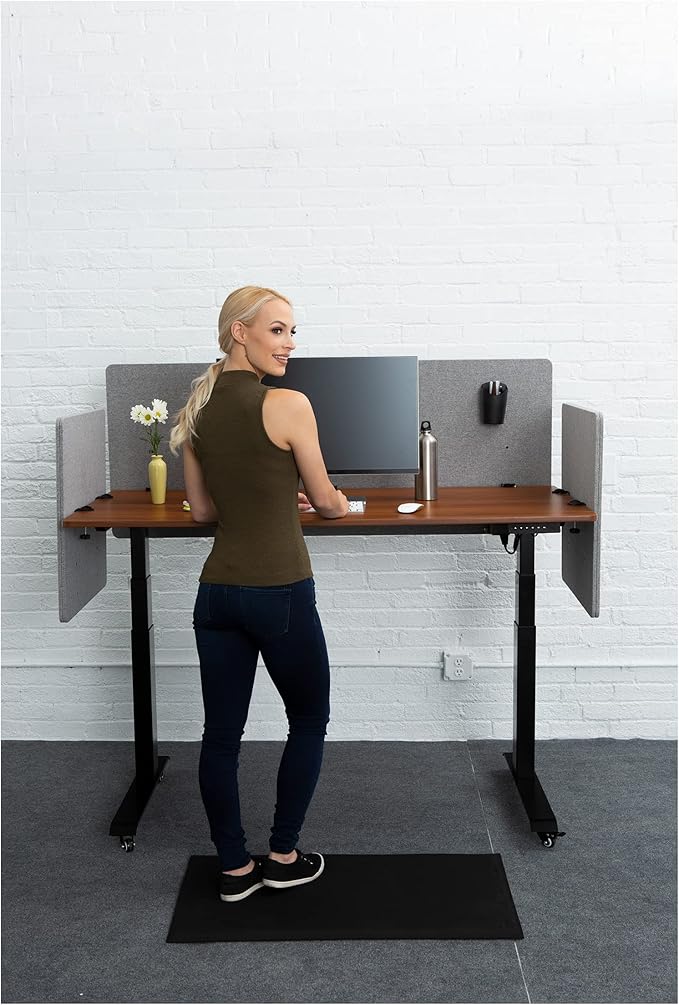 Stand Up Desk Store ReFocus Clamp-on Acoustic Desk Divider Privacy Panel That - Image 4
