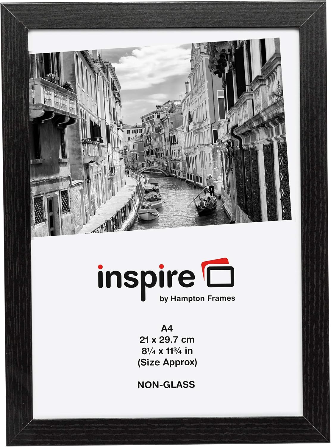 Inspire for Business "KENA4BLKNG" Kent 21 x 30 cm A4 Easy Loader Photo/Poster Frame - Black