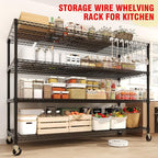 MilleLoom 4 Tier Industrial Storage Shelving Unit 2640LBS Capacity, Heavy Duty - Image 6
