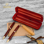 FANSTIK Customized Cherrywood Double Ballpoint Pen Set - Image 7