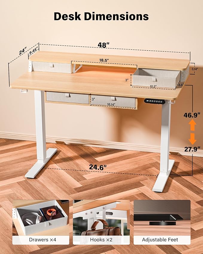 FiCiHi Electric Standing Desk - Image 2