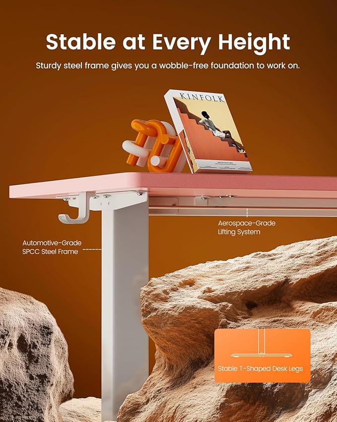 ErGear Height Adjustable Electric Standing Desk, 55 x 27.5 Inches Sit Stand up - Image 5