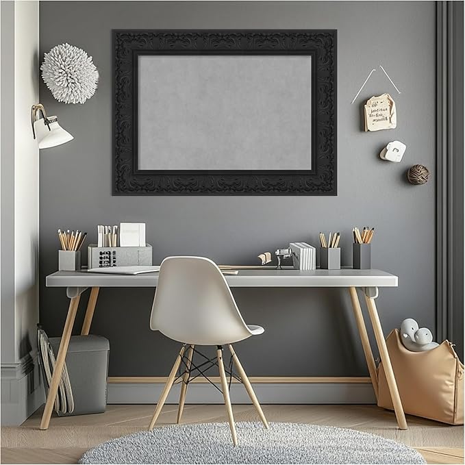 Amanti Art Black Framed Magnetic Board 23x31 Medium Vision Board - Image 7