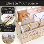 BLU MONACO | Wooden Mail Organizer - Image 3
