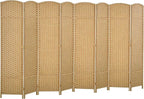 HOMCOM Room Divider, 8 Panel Folding Privacy Screen, 5.6' Tall Freestanding by HOMCOM
