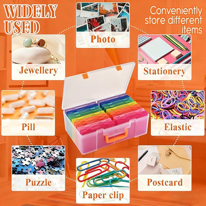 Photo Storage Box 5 x 7 Inches, 18 Inner Photo Cases - Image 7