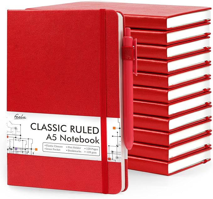 feela 12 Pack Notebooks Journals Bulk by feela