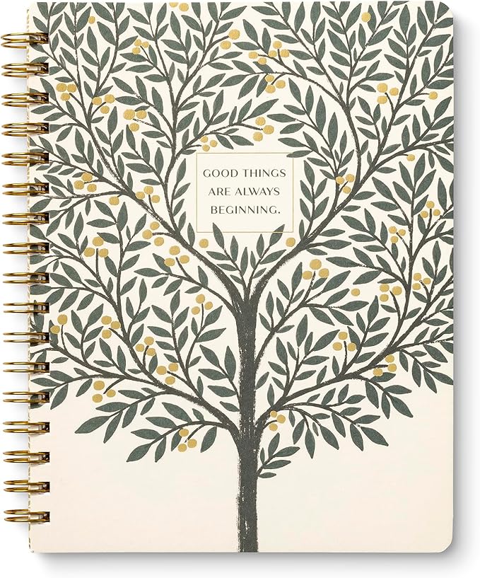 Compendium Spiral Notebook – Good Things Are Always Beginning – A Designer by Compendium