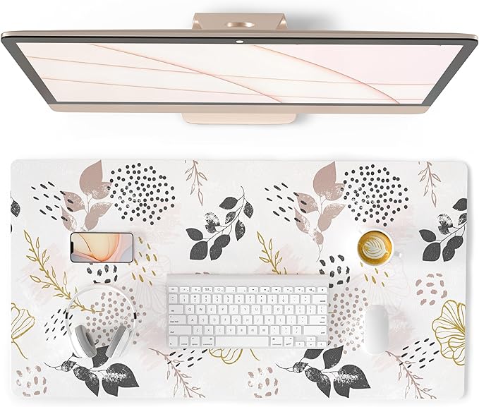 QIYI Large Mouse Pad for Desk, Cute Desk Mat for Desktop, Women Girls Office by QIYI