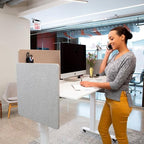 Stand Up Desk Store ReFocus Clamp-on Acoustic Desk Divider Privacy Panel That - Image 5