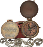 Engraved Compass, Gift for Husband, Anniversary, Wedding Gift for Him, Long by MedievalReplicas