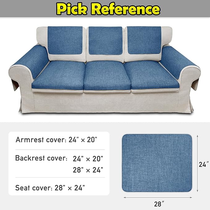 Couch Arm Covers, Waterproof Armrest Cover - Image 6