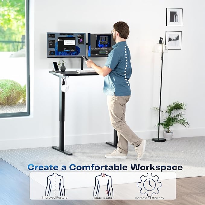 VIVO Electric 43 x 24 in Standing Desk, Memory Height Adjustment, 1B Series - Image 4