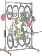 aluminum alloy freestanding bike rack for 4 bikes, main product view