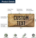 Custom Sign, Custom Street Sign, 11 Font Colors, 13 Font Styles, 4 Hole Options - Image 6