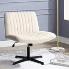 PUKAMI Criss Cross Chair, Comfy Cross Legged Office Desk Chair No Wheels by PUKAMI