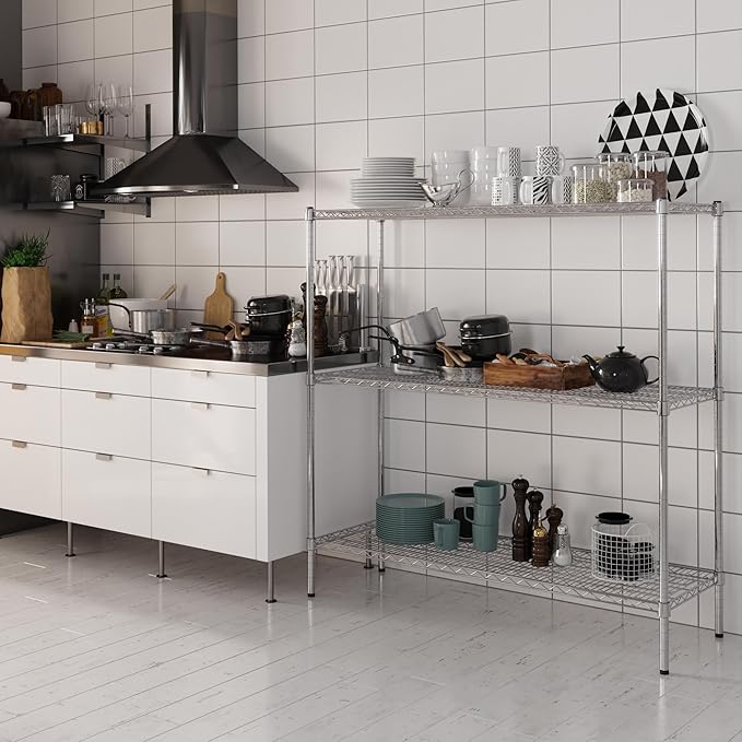 Regal Altair 18" Deep x 54" Wide x 54" Height Wire Shelving Kit | 3-Tier | NSF - Image 5