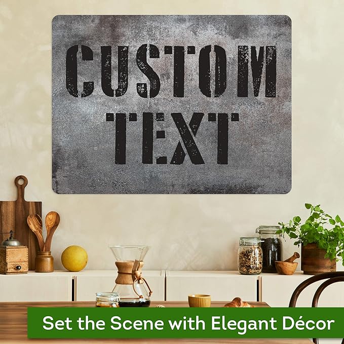Custom Sign, Custom Street Sign, 11 Font Colors, 13 Font Styles, 4 Hole Options - Image 4