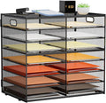 Marbrasse 8 Tier Desktop Literature Organizer, Mesh Paper Organizer Desk by Marbrasse