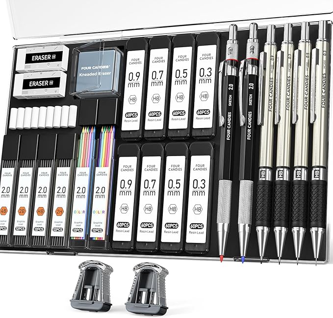 Four Candies 27PCS Art Mechanical Pencil Set by FourCandies