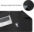 CENNBIE Leather Desk Mat, 66.9" x 23.6" Extra Large Desk Pad Blotter Protector - Image 5