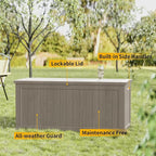 Yardgrace 270 Gallon Heavy Duty Outdoor Storage Box - Image 6