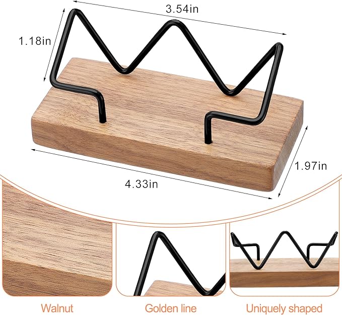 Amyhill 2 Pieces Wood Business Card Holder - Image 2