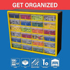 Akro-Mils 24-Drawer Plastic Drawer Storage Cabinet - Image 4