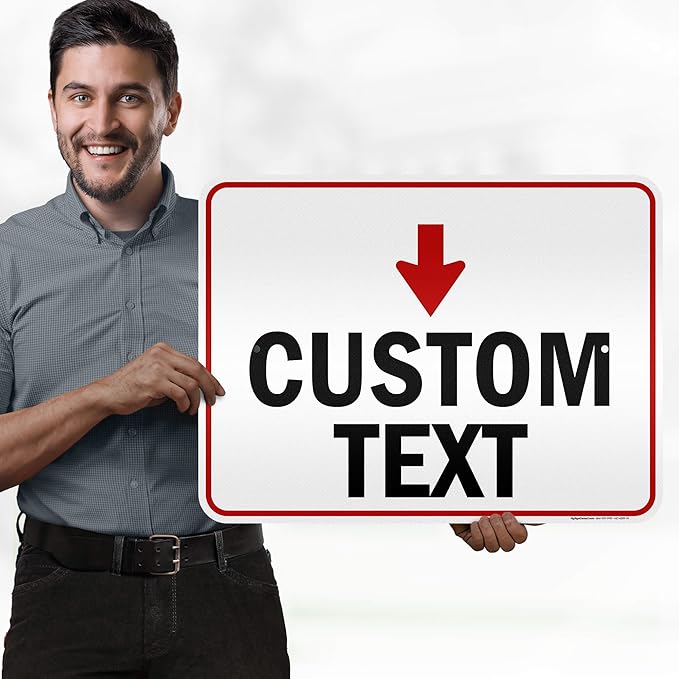 Custom Arrow, Custom Directional Sign, Down Arrow, 18x24 Inches, 3M EGP - Image 2