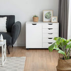 Giantex File Cabinet, Mobile Lateral Filing Cabinet - Image 8