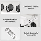 Lwenki Key Holder for Wall, Decorative Key and Mail Holder - Image 3