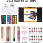 colour block 73-piece art set – premium art, close-up detail