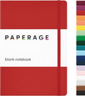 PAPERAGE Blank Journal Notebook, 160 Pages, Medium 5.6 in x 8 in by PAPERAGE