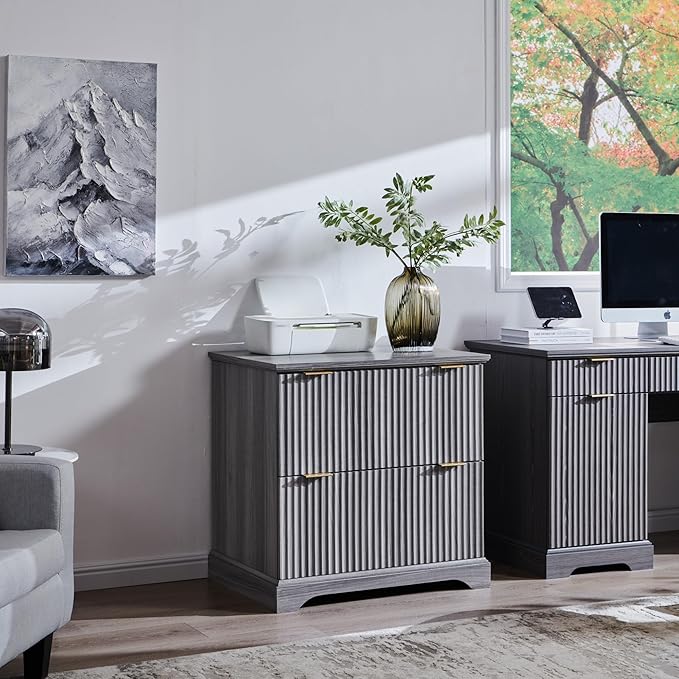 JXQTLINGMU 2 Drawer File Cabinet - Image 4