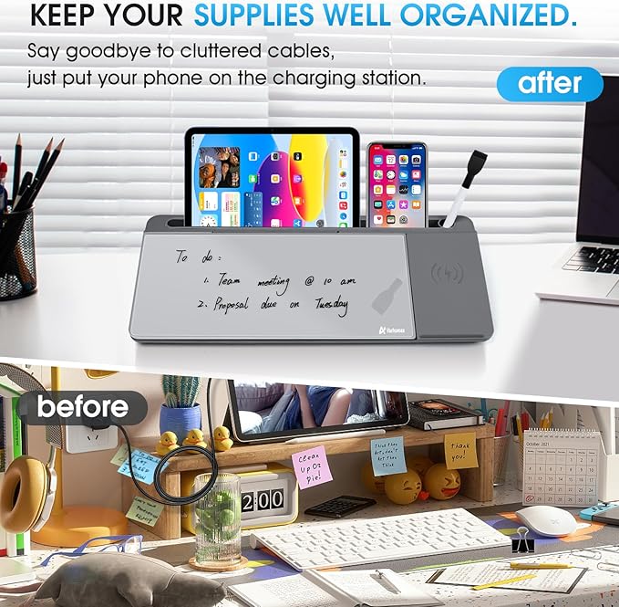 Varhomax Glass Desk Whiteboard - Image 4