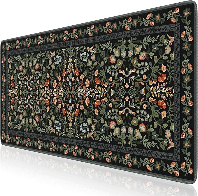 iCasso Desk Mat for Keyboard and Mouse, Large Mouse Pad, Desk Pad Mat, - Image 2