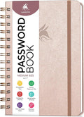 Clever Fox Password Book Spiral – Internet Address & Password Organizer by CleverFox