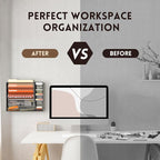 SUPEASY Wall File Organizer, 5-Tier office wall organizer - Image 6