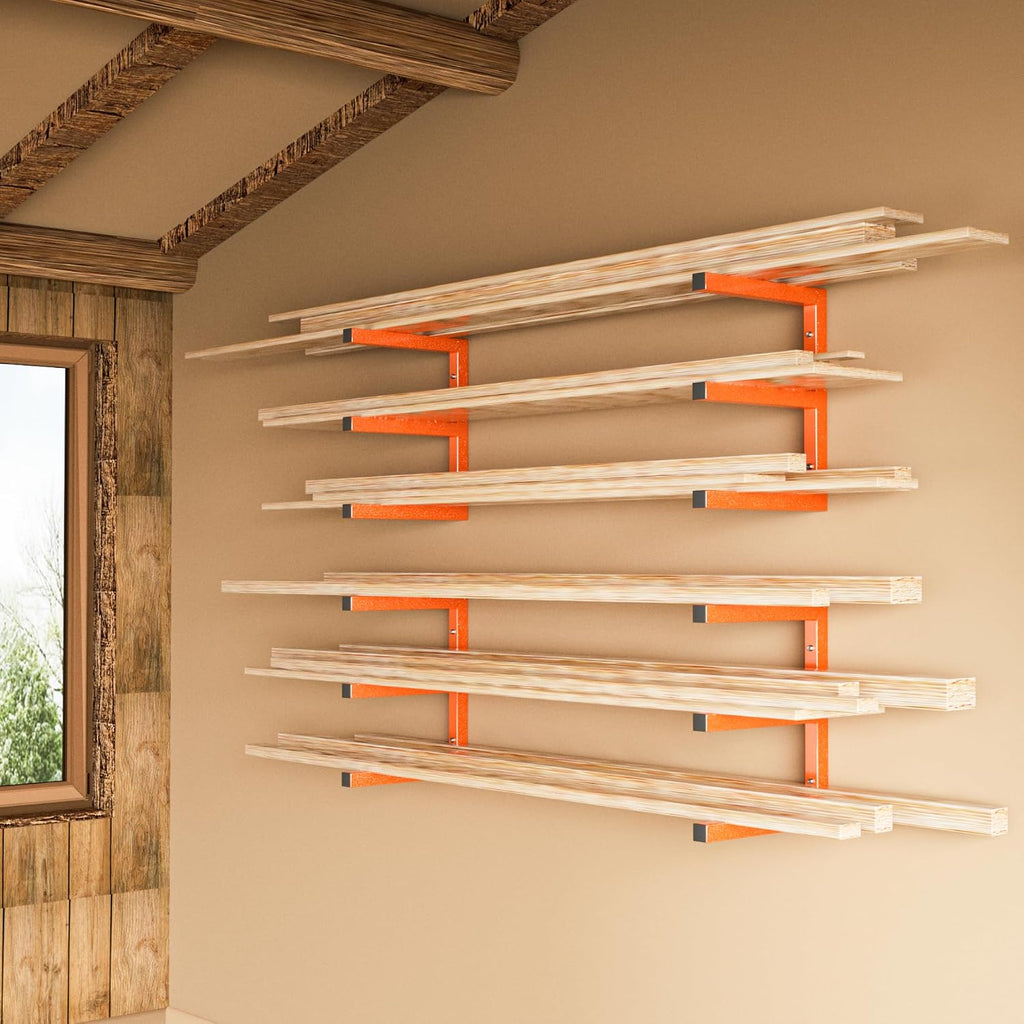 yyr wood organizer and lumber storage rack wall, view 9