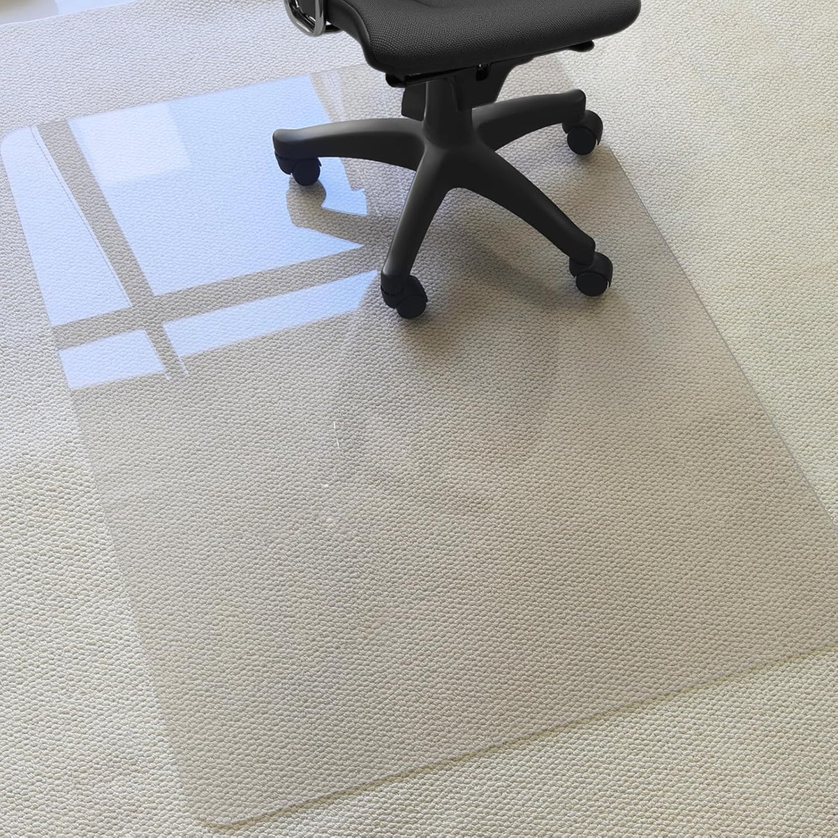 Kuyal 2 Pack 1/5" Thick Office Chair Mat, Heavy Duty Computer Chair Mat