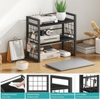 ELITEROO Desk Shelf Organizer, 2 Tier Desktop Bookshelf - Image 4