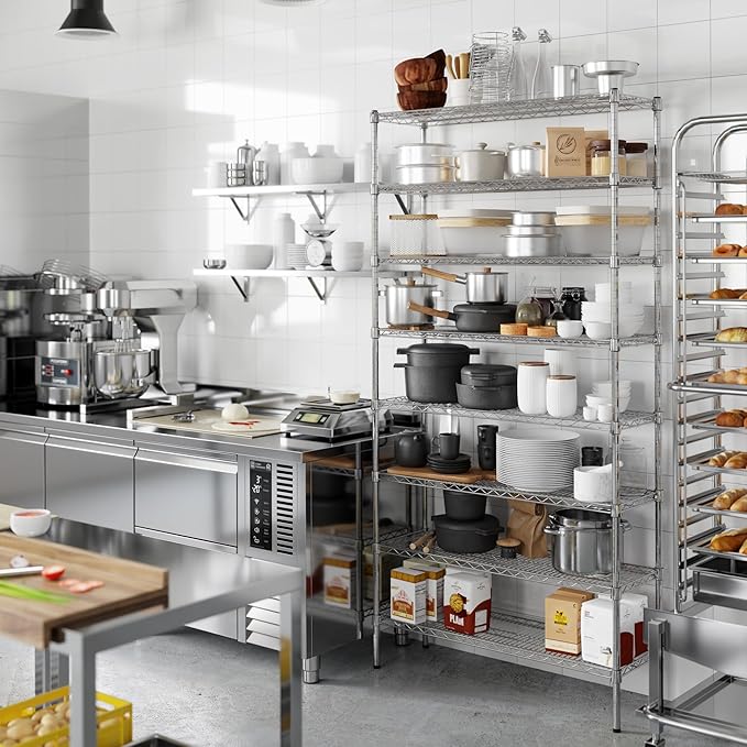 Regal Altair 14" Deep x 42" Wide x 86" Height Wire Shelving Kit | 8-Tier | NSF - Image 2